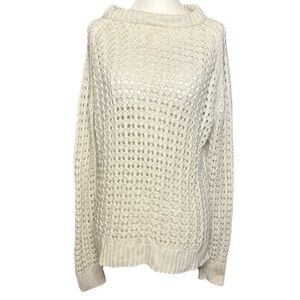 Club Monaco Cream Cowl Neck Sweater